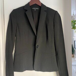 Antonio Melani Blazer Jacket Size 0 Black Career Business Capsule Classic
